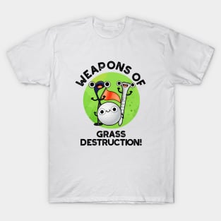 Weapons Of Grass Destruction Funny Golf Pun T-Shirt
